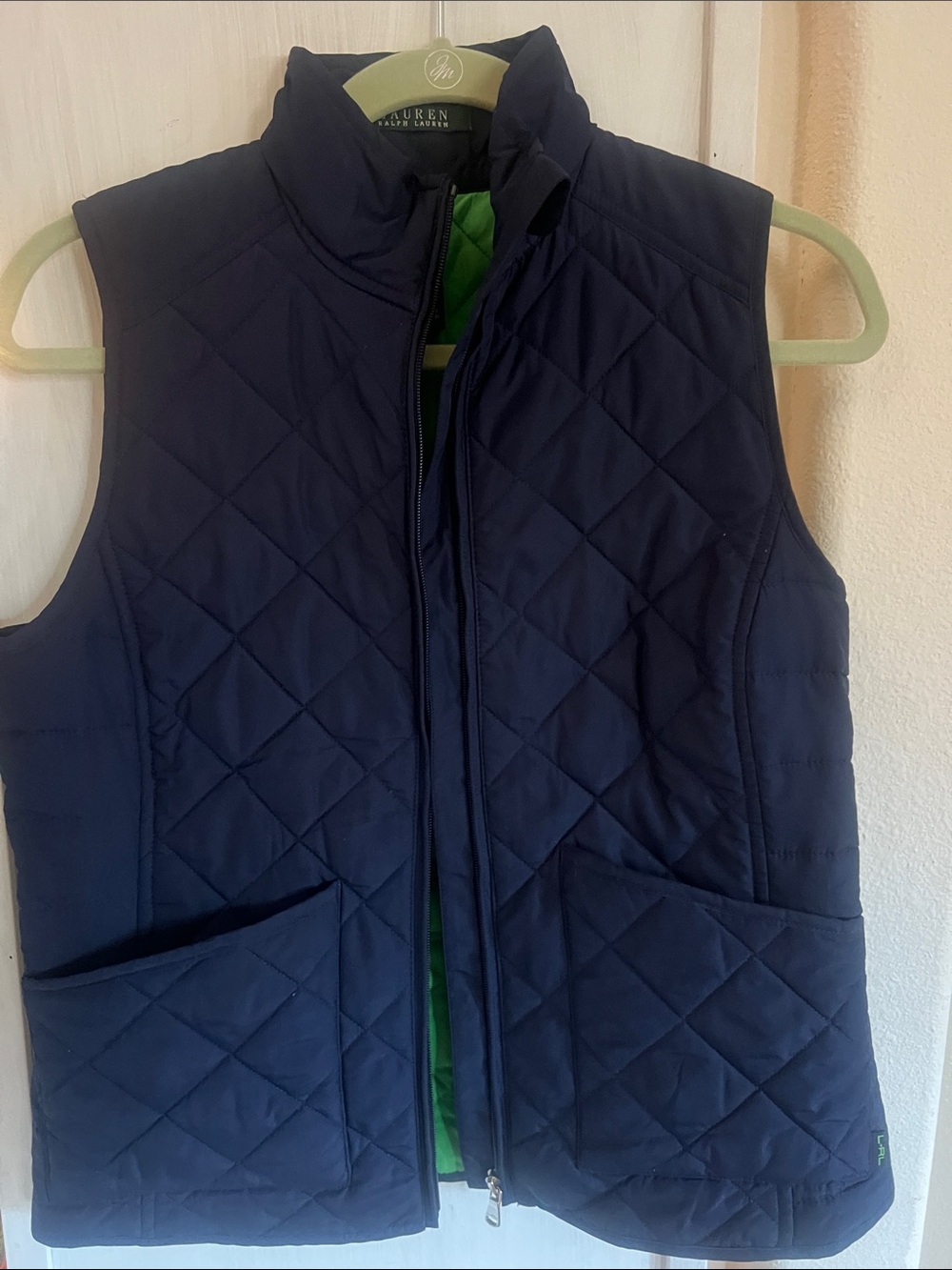 Lauren Ralph Lauren Navy Quilted Sleeveless Vest